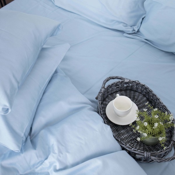 Фото - Комплект постільної білизни MirSon 175x210 см Royal Soft 0842 Light Blue (2200008069179)